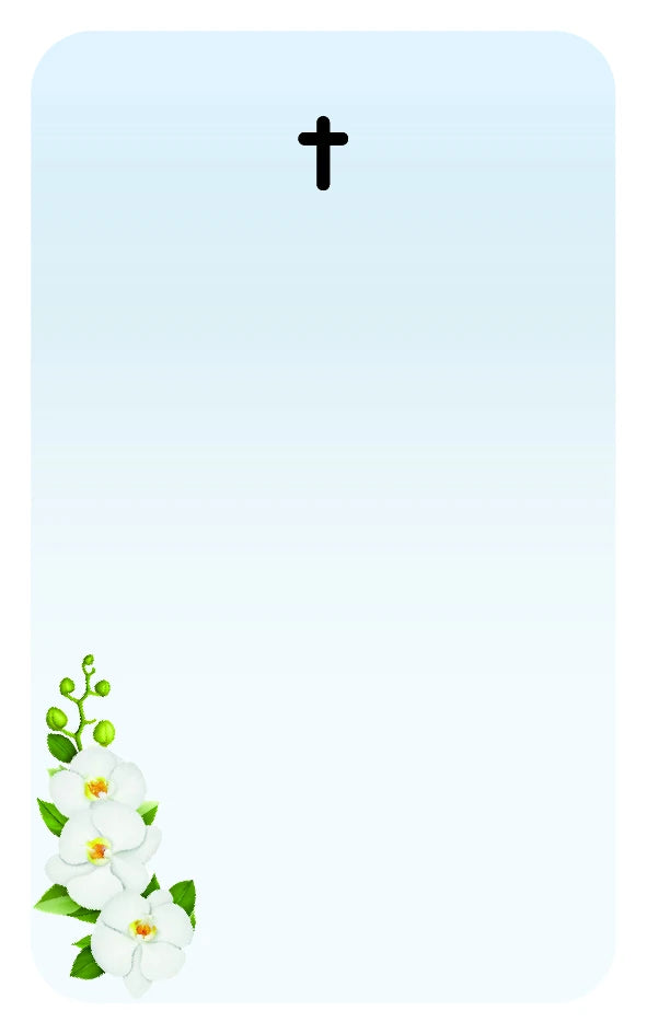 Croce con orchidee