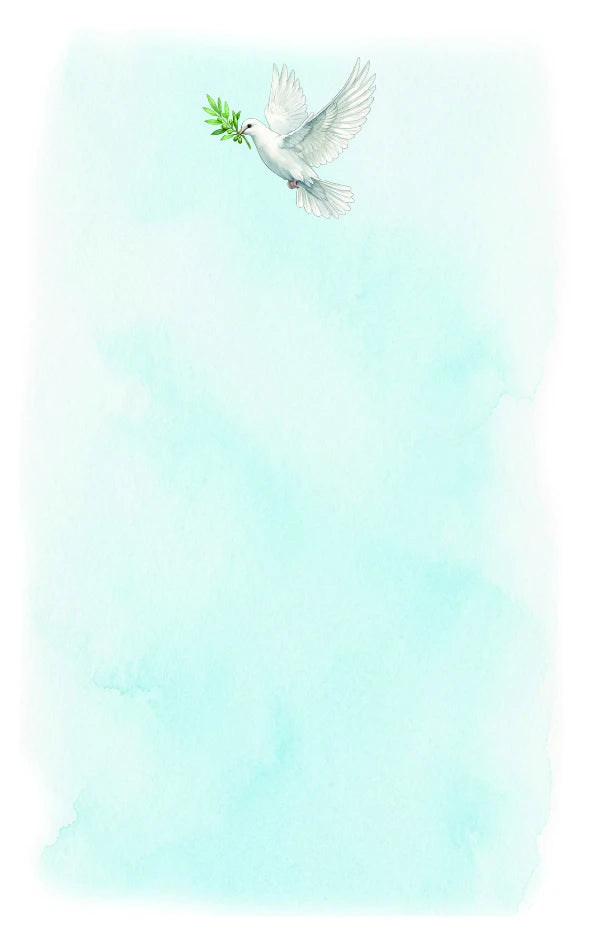 Colomba in volo 5x8 cm