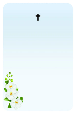 Croce con orchidee